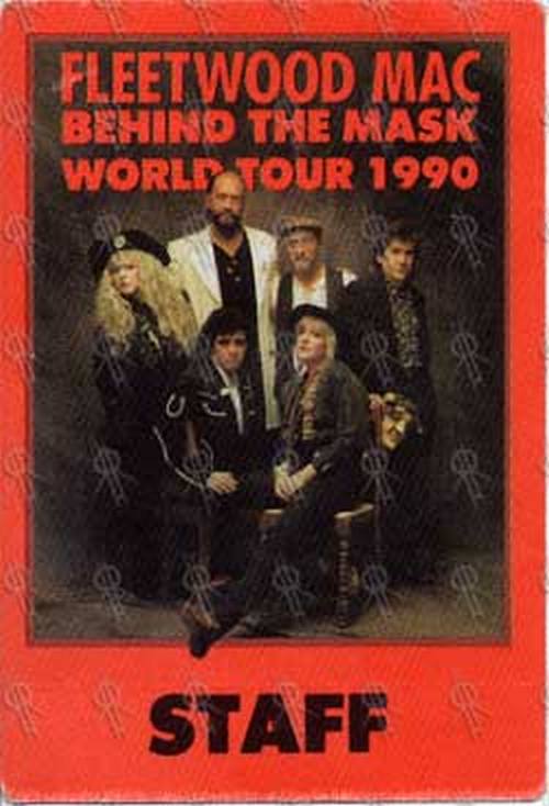FLEETWOOD MAC - &#39;Behind The Mask&#39; 1990 World Tour Staff Pass - 1