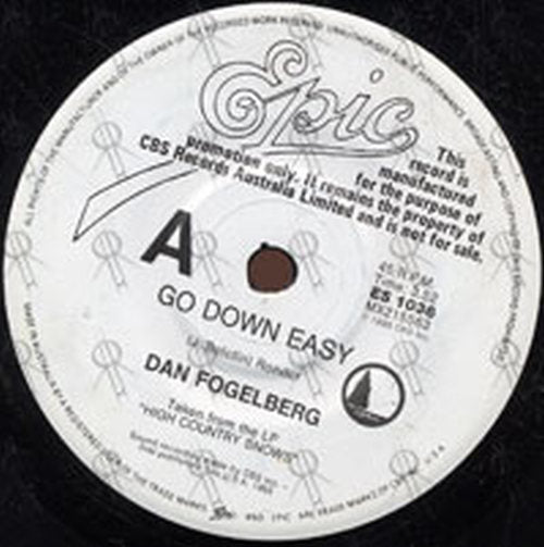 FOGELBERG-- DAN - Go Down Easy - 2