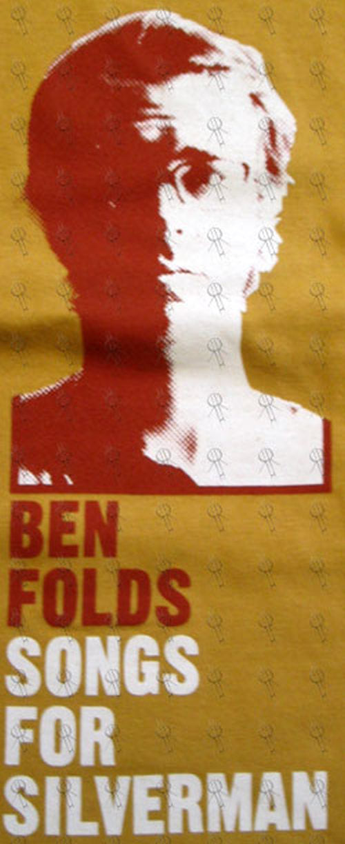 FOLDS-- BEN - Yellow &#39;Songs For Silverman&#39; Australian 2005 Tour T-Shirt - 2