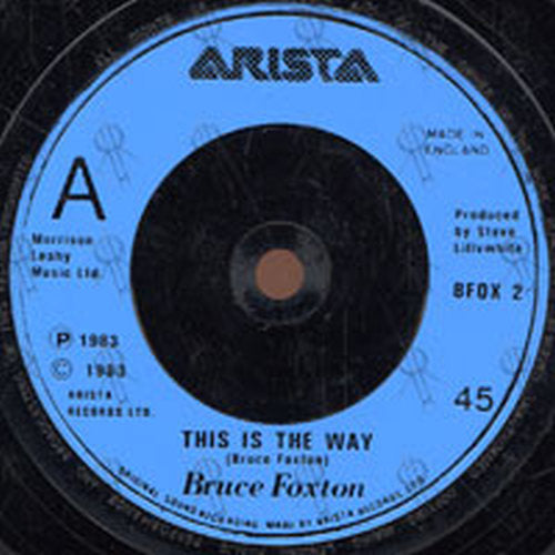 FOXTON-- BRUCE - This Is The Way - 3