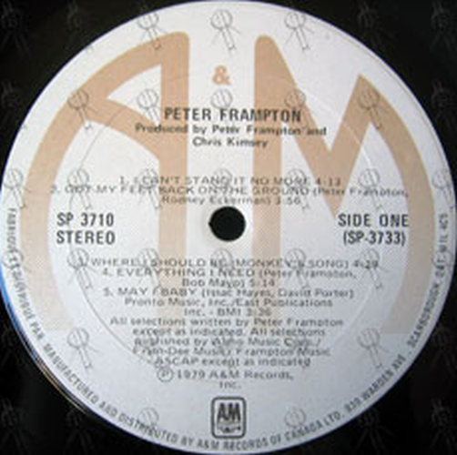 FRAMPTON-- PETER - Where I Should Be - 3