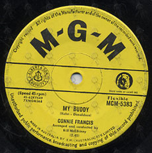 FRANCIS-- CONNIE - In The Summer Of His Years / My Buddy - 2
