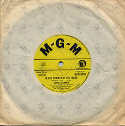 FRANCIS-- CONNIE - In The Summer Of His Years / My Buddy - 1