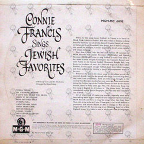 FRANCIS-- CONNIE - Sing Jewish Favorites - 2