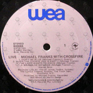 With Crossfire Live! - Rare Records Au