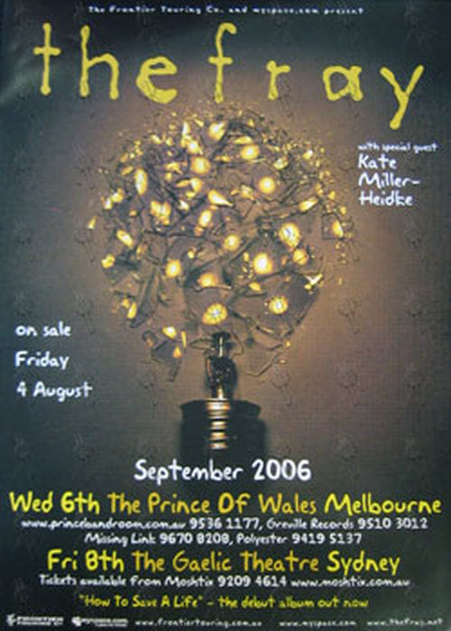 FRAY-- THE - Australia September 2006 Tour Poster - 1