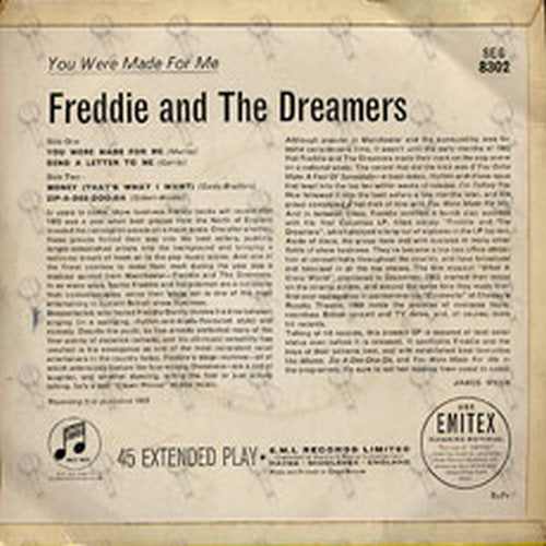 FREDDIE AND THE DREAMERS - You Were Made For Me - 2