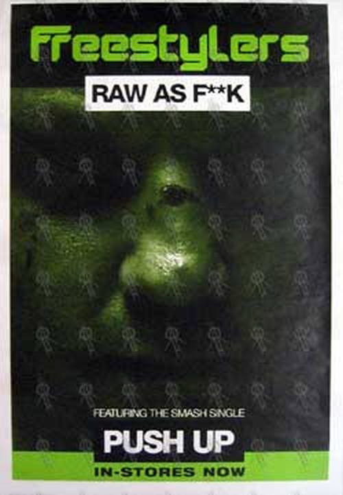FREESTYLERS - 'Raw As F**k' Album Poster - 1