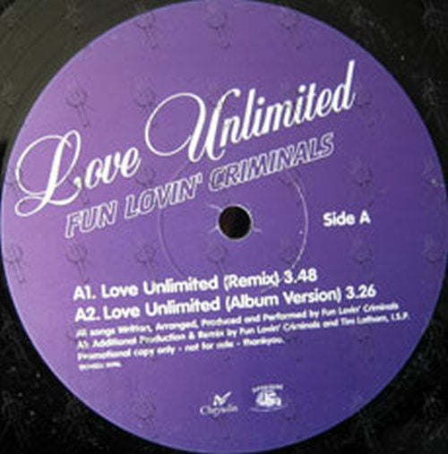 FUN LOVIN' CRIMINALS - Love Unlimited - 3