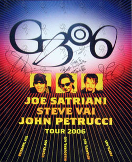 G3 (JOE SATRIANI|STEVE VAI|JOHN PETRUCCI) - G3 &#39;06 Australian Tour Poster - 1