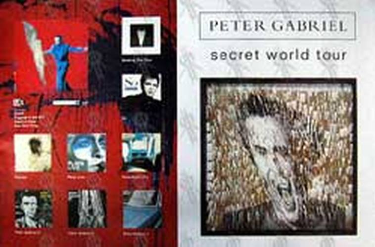 GABRIEL-- PETER - &#39;Secret World Tour&#39;/Discography Poster - 1