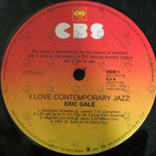 GALE-- ERIC - I Love Contemporary Jazz - 3