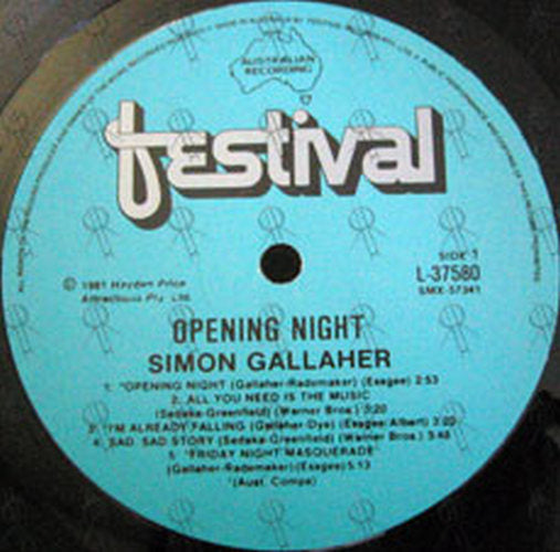GALLAHER-- SIMON - Opening Night - 3