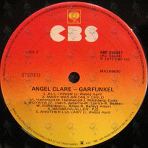 GARFUNKEL-- ART - Angel Clare - 3