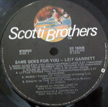 GARRETT-- LEIF - Same Goes For You - 3