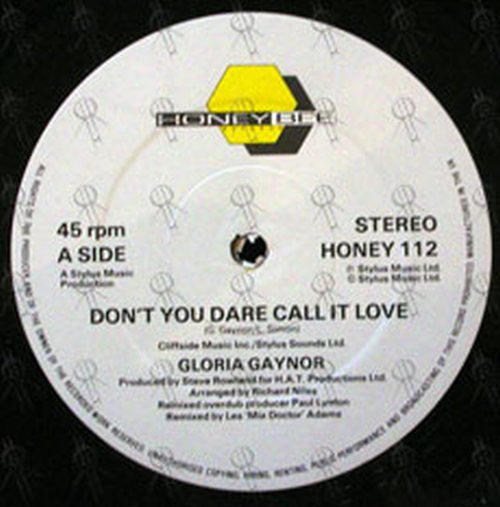 GAYNOR-- GLORIA - Don&#39;t You Dare Call It Love - 3