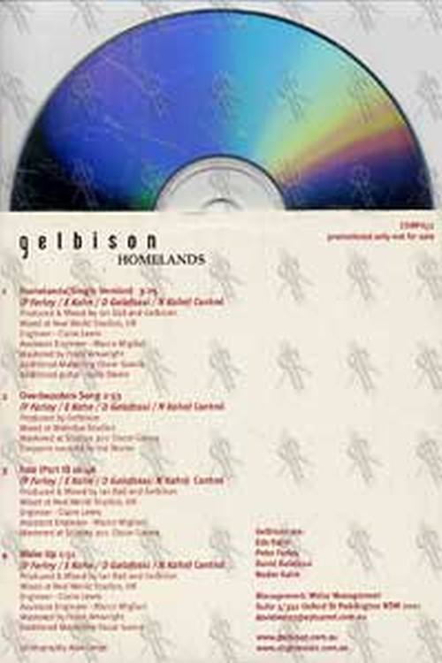 GELBISON - Homelands - 2