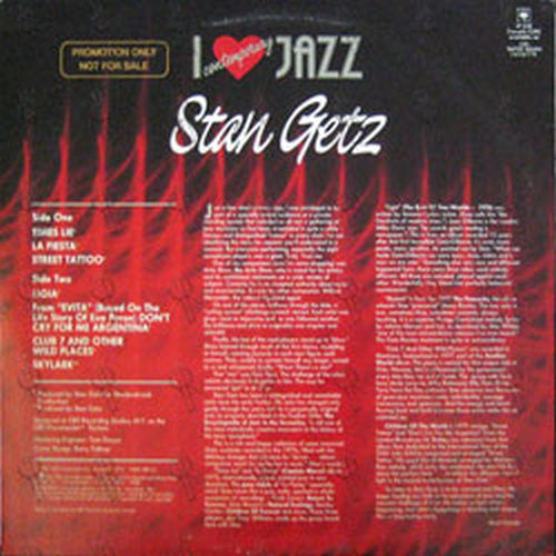 GETZ-- STAN - I Love Contemporary Jazz - 2