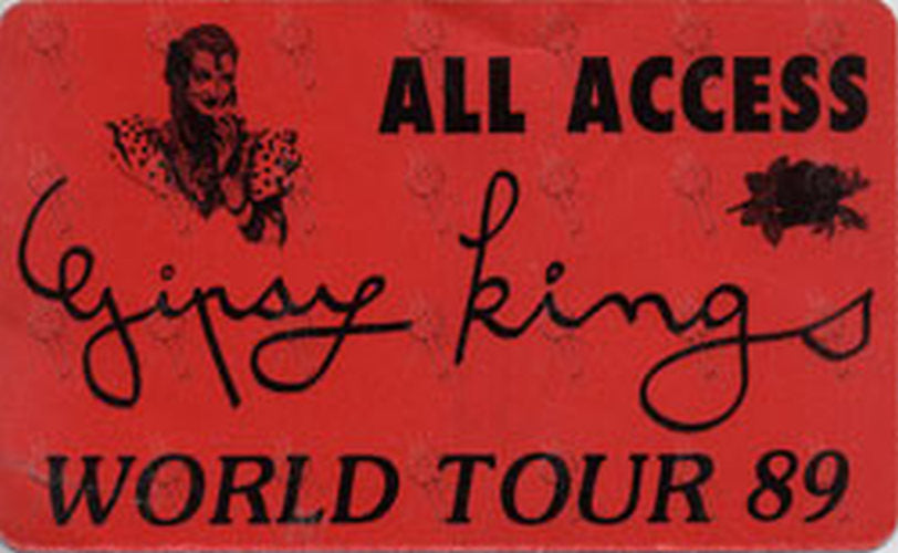 GIPSY KINGS - 1989 World Tour 'All Access' Tour Pass - 1
