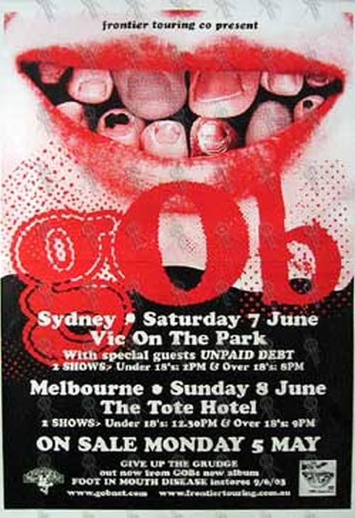 GOB - &#39;Australian June 2003 Tour&#39; Gig Poster - 1