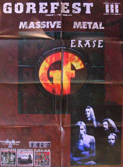 GOREFEST - 'Erase' Album Poster - 1