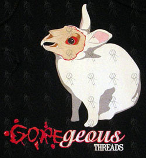 GOREGEOUS THREADS - Black &#39;Evil Bunny&#39; Design Hoodie - 2