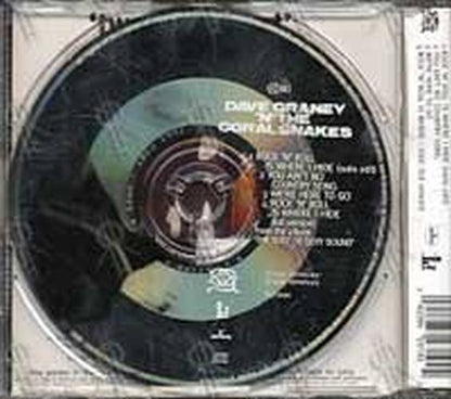 GRANEY-- DAVE AND THE CORAL SNAKES - Rock 'n' Roll Is Where I Hide - 2