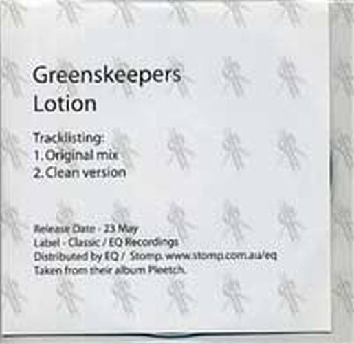 GREENSKEEPERS - Lotion - 2