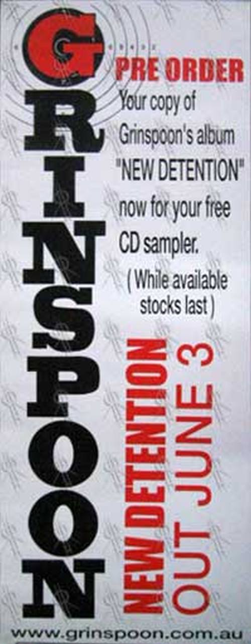 GRINSPOON - 'New Detention' Album Poster - 1