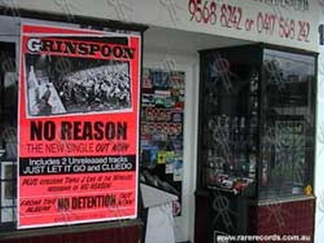 GRINSPOON - &#39;No Reason&#39; CD Single Poster - 2