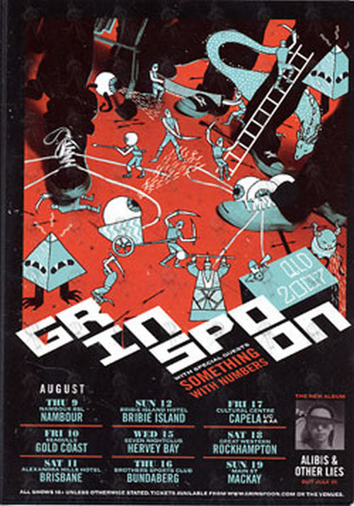 GRINSPOON - QLD 2007 Tour Flyer - 1
