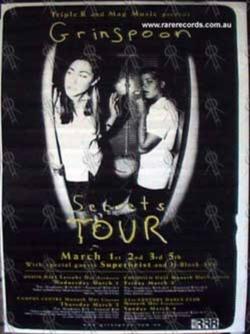 GRINSPOON - &#39;Secrets&#39; March 2000 Tour Poster - 1