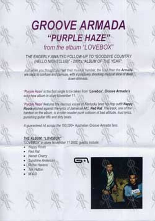 GROOVE ARMADA - Purple Haze - 3