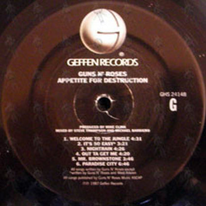 GUNS N ROSES - Appetite For Destruction - 3