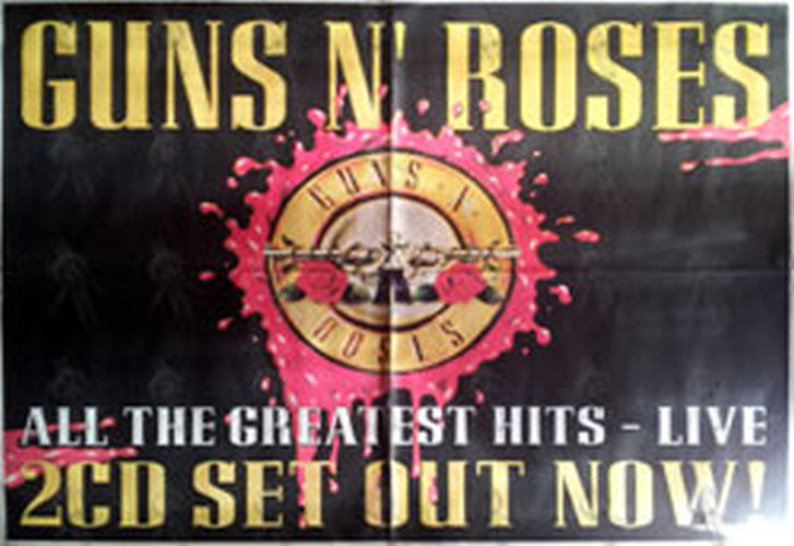 GUNS N ROSES - 'Greatest Hits' 2004 Album Promo Poster - 1