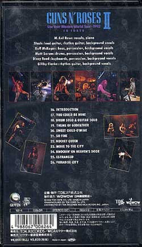 GUNS N ROSES - Use Your Illusion World Tour 1992 - In Tokyo II - 2