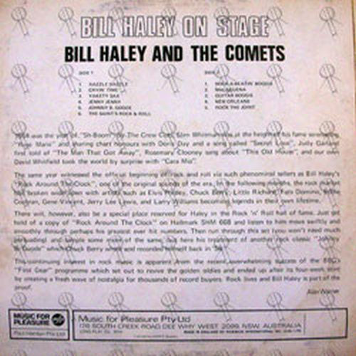 HALEY-- BILL & THE COMETS - Bill Haley On Stage - 2