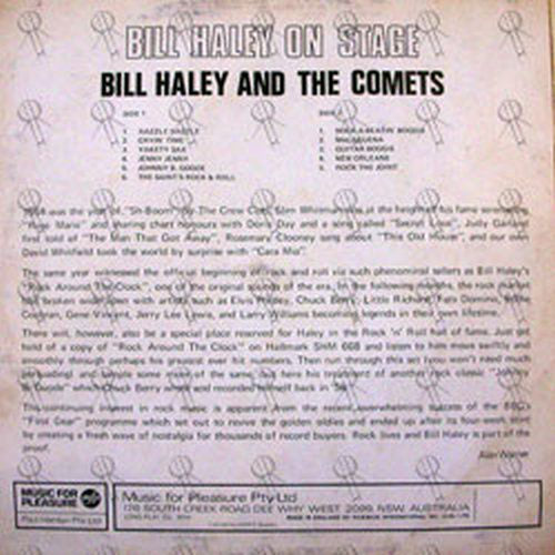HALEY-- BILL &amp; THE COMETS - Bill Haley On Stage - 2