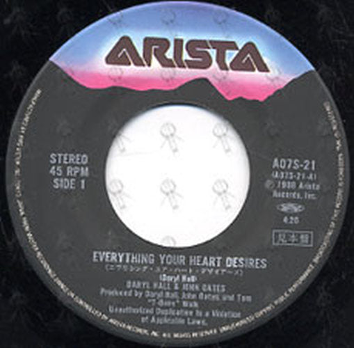 HALL & OATES - Everything Your Heart Desires - 3