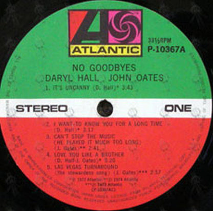HALL & OATES - No Goodbyes - 3