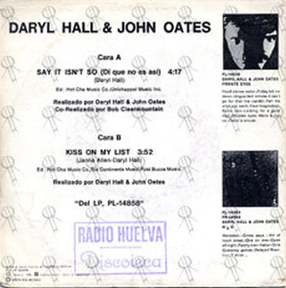 HALL & OATES - Say It Isn't So - 2