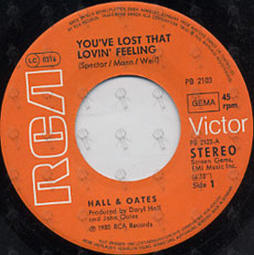 HALL & OATES - You've Lost That Lovin' Feeling - 2