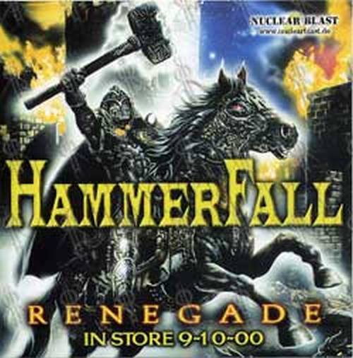 HAMMERFALL - &#39;Renegade&#39; Album Sticker - 1