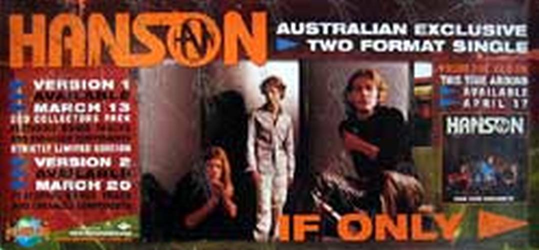 HANSON - &#39;If Only&#39; Single Poster - 1