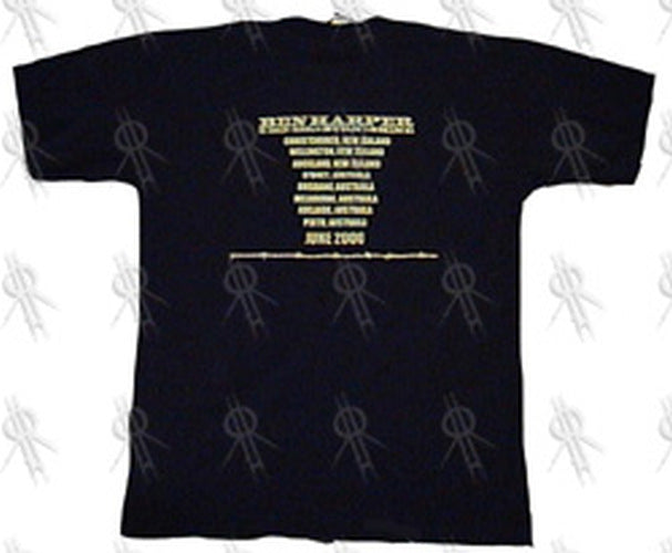 HARPER-- BEN - Navy Blue &#39;Burn To Shine&#39; Misprinted Oz/NZ 2000 Tour T-Shirt - 3