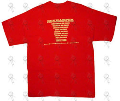 HARPER-- BEN - Red 'Burn To Shine' Misprinted Oz/NZ 2000 Tour T-Shirt - 3