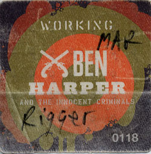 HARPER-- BEN - Used Working Cloth Sticker Pass - 1
