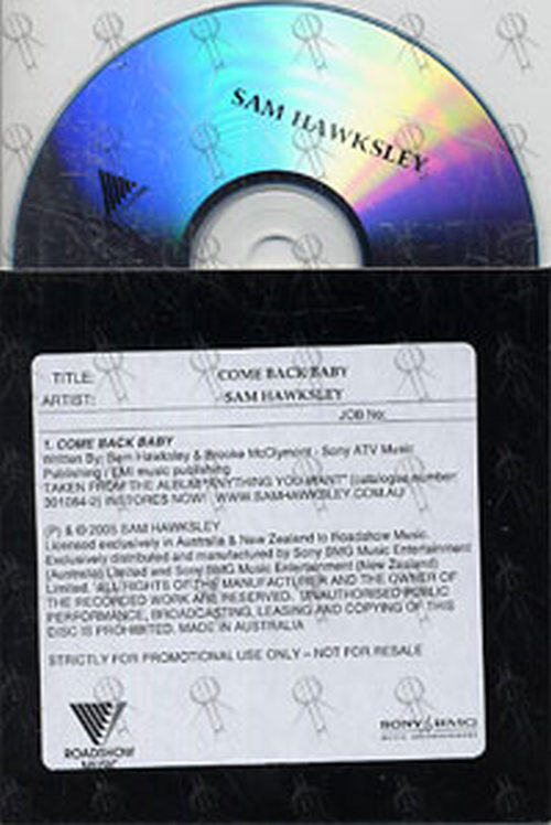 HAWKSLEY-- SAM - Come Back Baby - 1