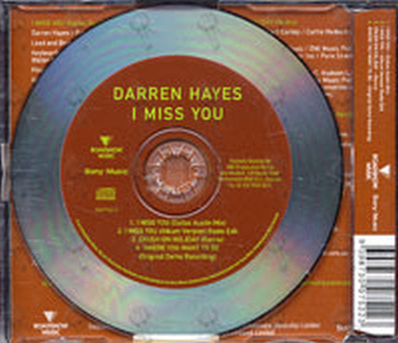 HAYES-- DARREN - I Miss You - 2