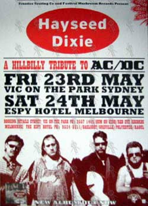 HAYSEED DIXIE - Australian Tour Poster - 1